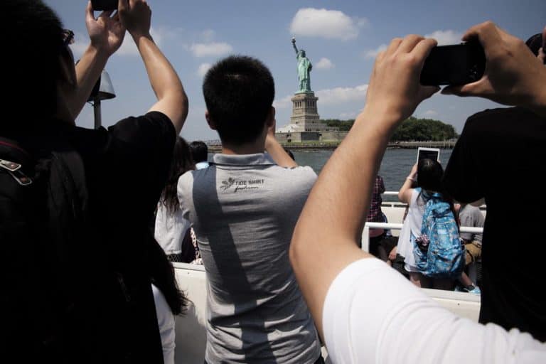 Chinese tourists in the United States